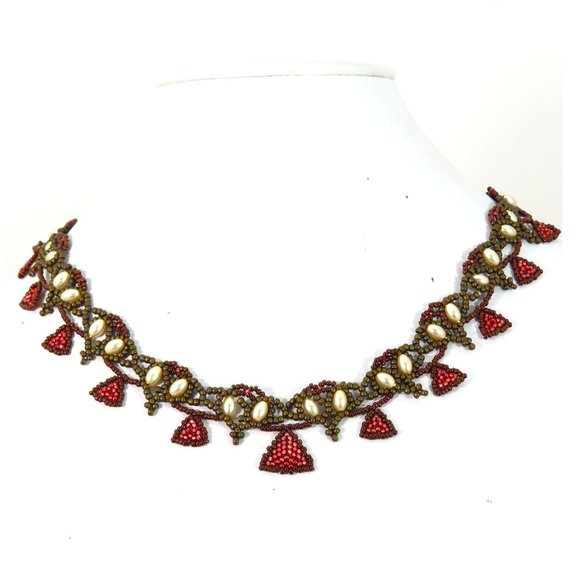 Art Nouveau beaded necklace